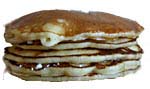 Pile of pancakes comparable to a series of xyz images